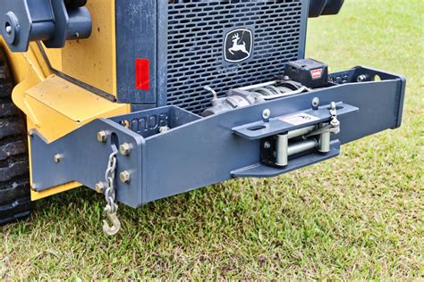 rear bumper for skid steer|rear bumper with winch mount.